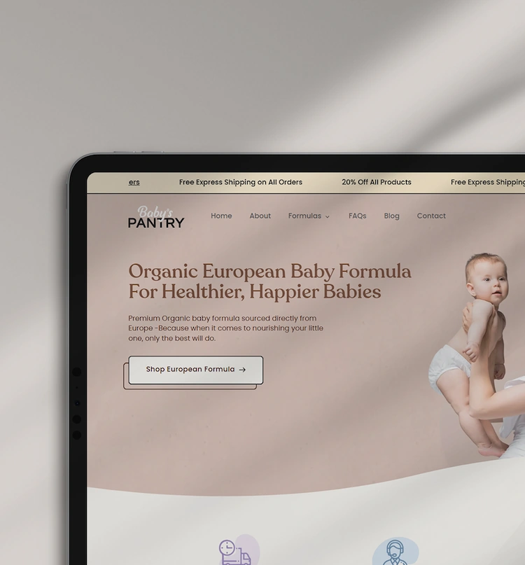 Babys Pantry — case study preview